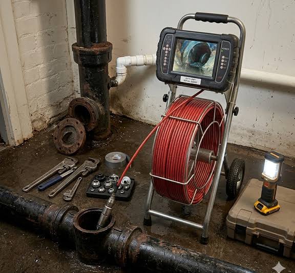Emergency CCTV drain survey